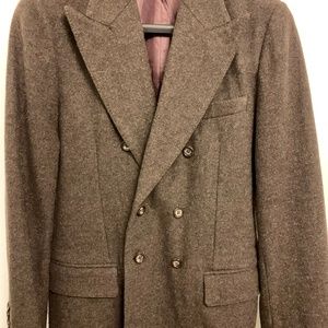D&G Men's Double-Breasted Blazer (dark brown)